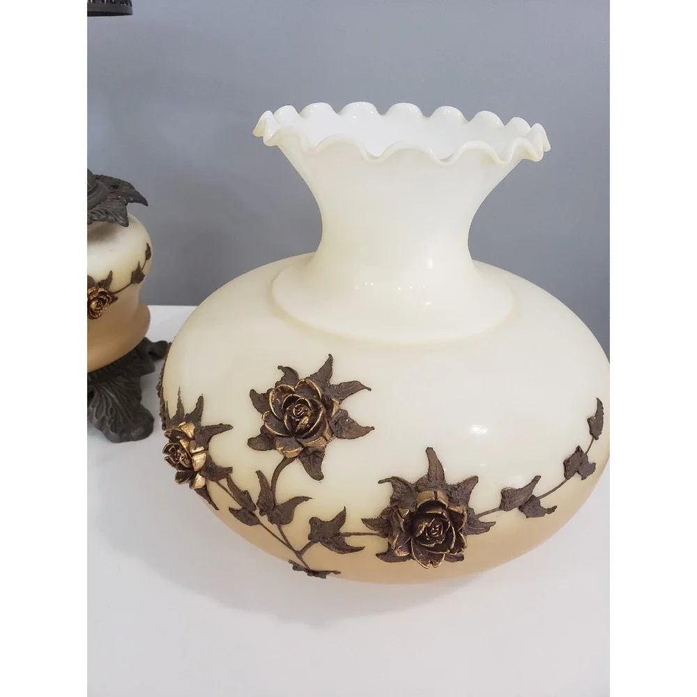 Vintage‎ Hollywood Regency Falkenstein Victorian Gothic Gone Wind Hurricane Lamp